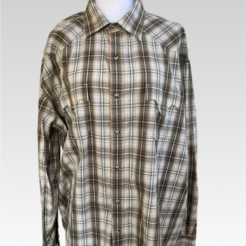 Men's Casual Plaid Button-Down Shirt